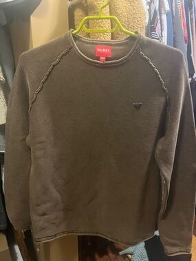 Guess Women's Brown Crew Neck Sweater